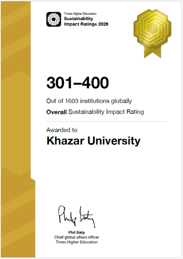 Khazar University Rises to 301–400 in Times Higher Education Sustainability Impact Ratings 2026